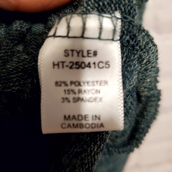 ZENANA GREEN FLEECE DOLMAN SLEEVE BOXY COMFY SWEATSHIRT - Picture 8 of 9